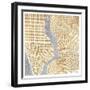 Gilded New York Map-Marshall Laura-Framed Art Print