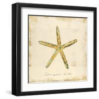 Gilded Ocean Starfish-Studio 5-Framed Art Print