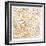 Gilded Paris Map-Laura Marshall-Framed Art Print