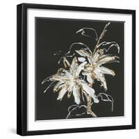 Gilded Poinsettias-Chris Paschke-Framed Art Print