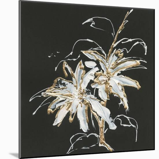 Gilded Poinsettias-Chris Paschke-Mounted Art Print