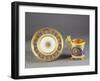 Gilded Porcelain Plate and Mug-null-Framed Giclee Print