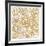 Gilded Rome Map-Laura Marshall-Framed Art Print