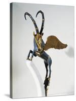 Gilded Silver Handle of Vase Depicting Winged Ibex, from Palace of Darius I, from Shush-null-Stretched Canvas
