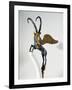 Gilded Silver Handle of Vase Depicting Winged Ibex, from Palace of Darius I, from Shush-null-Framed Giclee Print