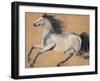 Gilded Stallion 2-null-Framed Art Print