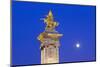 Gilded Statue of Fame and Pegasus on Pont Alexandre-Iii-Massimo Borchi-Mounted Photographic Print