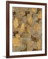 Gilded Stone Gold II-Hugo Wild-Framed Art Print