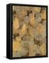 Gilded Stone Gold II-Hugo Wild-Framed Stretched Canvas