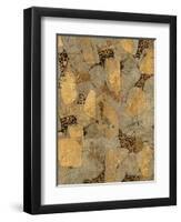 Gilded Stone Gold II-Hugo Wild-Framed Art Print