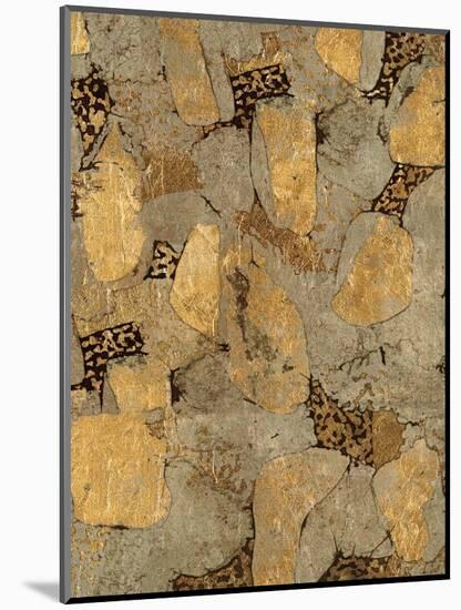 Gilded Stone Gold II-Hugo Wild-Mounted Art Print