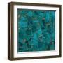 Gilded Stone Turquoise-Hugo Wild-Framed Art Print