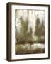 Gilded Tree Silhouette I-null-Framed Art Print