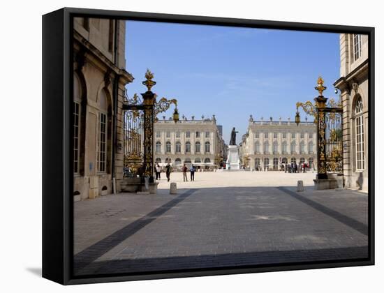 Gilded Wrought Iron Gates by Jean Lamor, Place Stanislas, Nancy, Lorraine, France-Richardson Peter-Framed Stretched Canvas