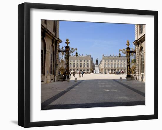 Gilded Wrought Iron Gates by Jean Lamor, Place Stanislas, Nancy, Lorraine, France-Richardson Peter-Framed Photographic Print