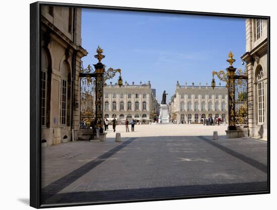 Gilded Wrought Iron Gates by Jean Lamor, Place Stanislas, Nancy, Lorraine, France-Richardson Peter-Framed Photographic Print