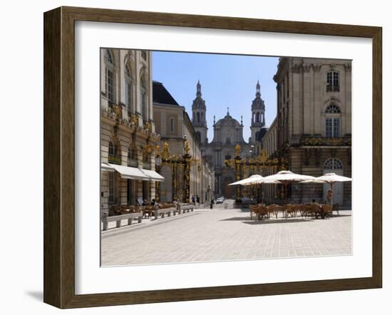 Gilded Wrought Iron Gates by Jean Lamor, Place Stanislas, Nancy, Lorraine, France-Richardson Peter-Framed Photographic Print