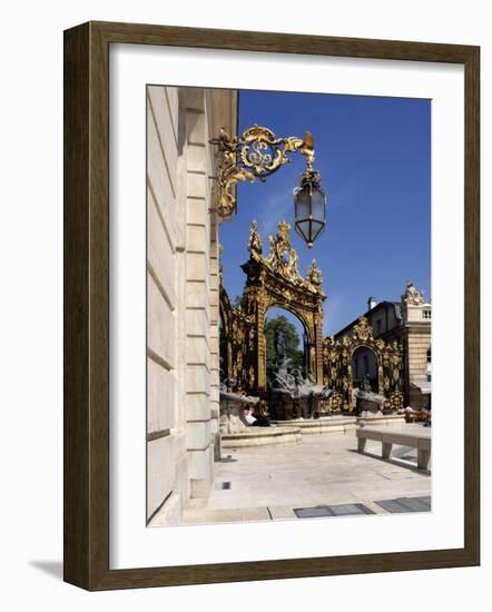 Gilded Wrought Iron Gates, Place Stanislas, Nancy, Lorraine, France-Richardson Peter-Framed Photographic Print