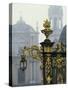 Gilded Wrought Iron Work and Lamp by Lamor in the Place Stanislas in Nancy, Lorraine, France-Woolfitt Adam-Stretched Canvas