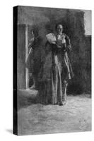 Giles Corey in Prison, Engraved by Frank French-Howard Pyle-Stretched Canvas