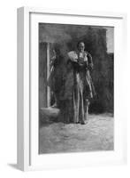 Giles Corey in Prison, Engraved by Frank French-Howard Pyle-Framed Giclee Print