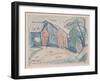 Gilette, New Jersey, 1915 (Coloured Pencil on Paper)-Oscar Florianus Bluemner-Framed Giclee Print