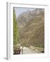 Gilgit Jeep and Driver on the Karakoram Highway or Kkh, Hunza, Pakistan-Don Smith-Framed Photographic Print