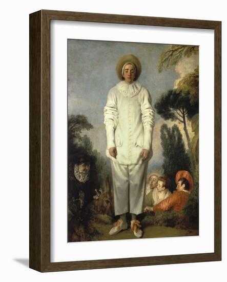Gilles, about 1718-19-Jean Antoine Watteau-Framed Giclee Print