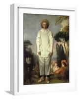 Gilles, about 1718-19-Jean Antoine Watteau-Framed Giclee Print