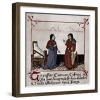 Gilles Binchois (right) Franco-Flemish-Unknown Artist-Framed Giclee Print