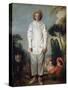 Gilles, circa 1718-19-Jean Antoine Watteau-Stretched Canvas