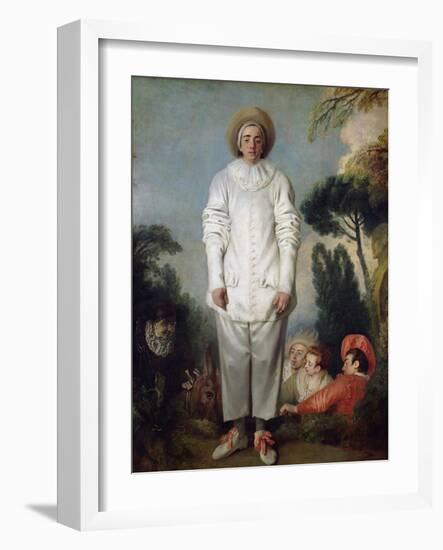 Gilles, circa 1718-19-Jean Antoine Watteau-Framed Giclee Print