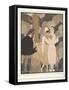 Gilles from Personages De Comedie, Pub. 1922 (Pochoir Print)-Georges Barbier-Framed Stretched Canvas