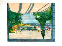 Sur la terrasse-Gilles Gorriti-Framed Limited Edition