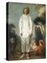 Gilles - Pierrot, 1718-1719-Jean-Antoine Watteau-Stretched Canvas