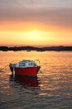 Rising sun in Tregastel, Brittany (Cote de granit rose). 2009-Gilles Targat-Framed Photographic Print