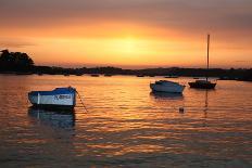 Rising sun in Tregastel, Brittany (Cote de granit rose). 2009-Gilles Targat-Framed Photographic Print