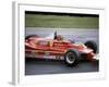 Gilles Villeneuve Racing a Ferrari 312T5, British Grand Prix, Brands Hatch, 1980-null-Framed Photographic Print