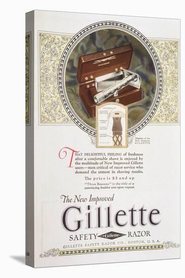 Gillette Safety Razor-null-Stretched Canvas