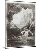 Gilliatt Struggles with the Giant Octopus-Gustave Doré-Mounted Giclee Print