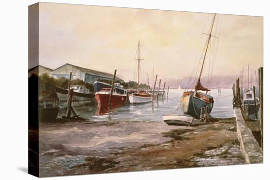 Gillingham Pier on the Medway-Vic Trevett-Stretched Canvas