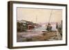 Gillingham Pier on the Medway-Vic Trevett-Framed Giclee Print