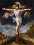 Christ on the Cross Between Two Angels-Gillis Mostaert-Giclee Print