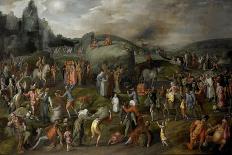 Scene of a War with a Fire, 1569-Gillis Mostaert-Giclee Print