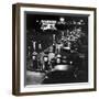 Gilmore Gas Station Featuring Eight Islands, Three Pumps Each, Girl Makes Change Every Two Islands-Allan Grant-Framed Photographic Print