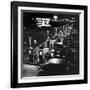 Gilmore Gas Station Featuring Eight Islands, Three Pumps Each, Girl Makes Change Every Two Islands-Allan Grant-Framed Photographic Print
