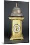 Gilt Bronze Clock with Large Bronze Bell-null-Mounted Giclee Print