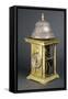 Gilt Bronze Clock with Large Bronze Bell-null-Framed Stretched Canvas