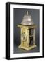 Gilt Bronze Clock with Large Bronze Bell-null-Framed Giclee Print