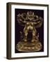 Gilt Bronze Statue Depicting Garuda, Detail of Fabulous Bird Venerated in Bon Religion-null-Framed Giclee Print